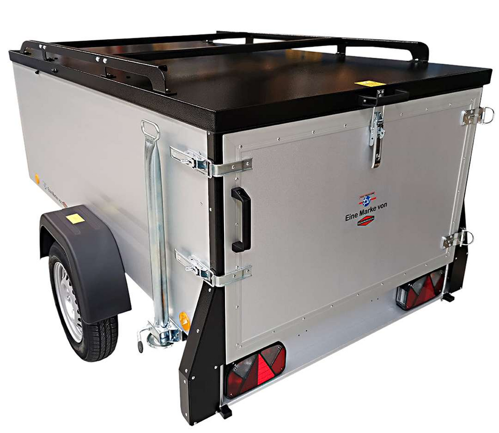 TPV KT-EU2 Geschlossener Anhänger mit Deckel 750 kg – 202 × 108 cm