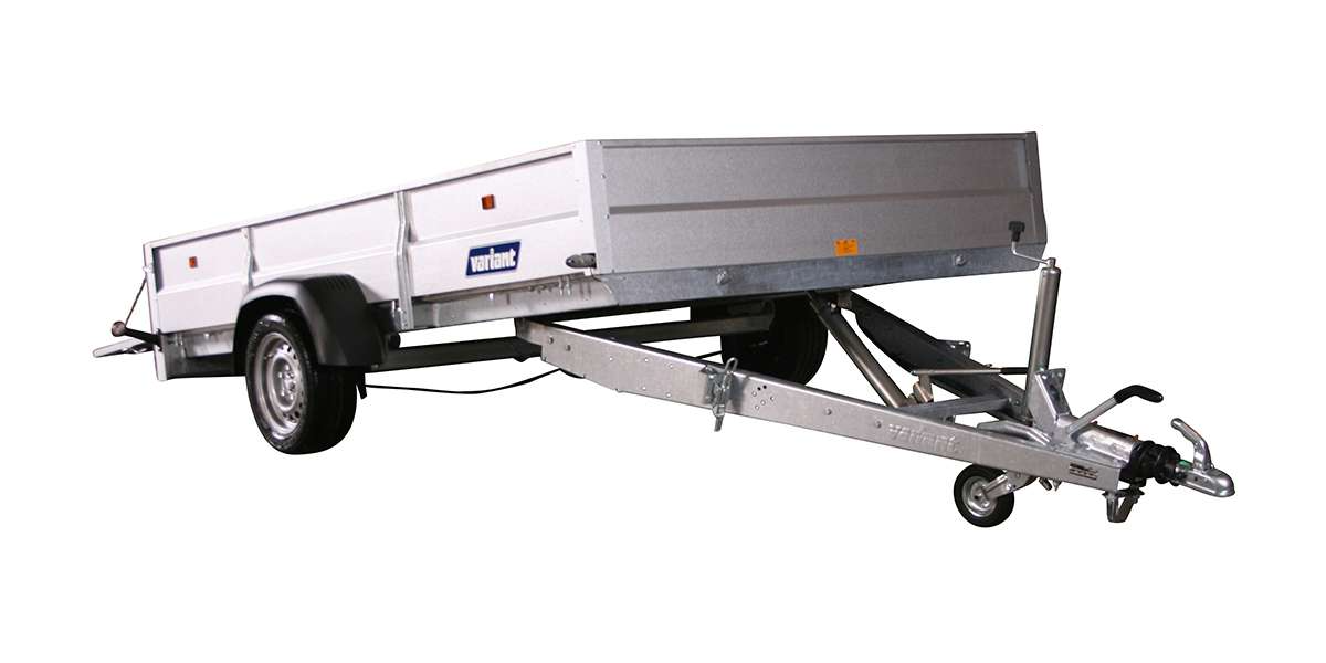 Variant 1819 F1 – Kippbarer Tieflader 1800 kg mit 15° Kippwinkel – 314 × 195 cm