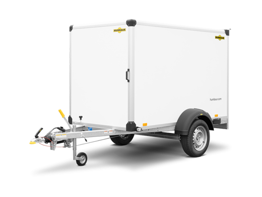 Humbaur HK 752513 – Geschlossener Kastenanhänger 750 kg mit FlexZurr – 251 × 132 cm