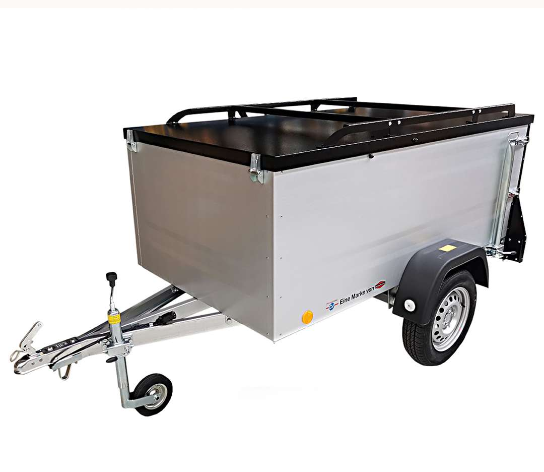 TPV KT-EU2 Geschlossener Anhänger mit Deckel 750 kg – 202 × 108 cm