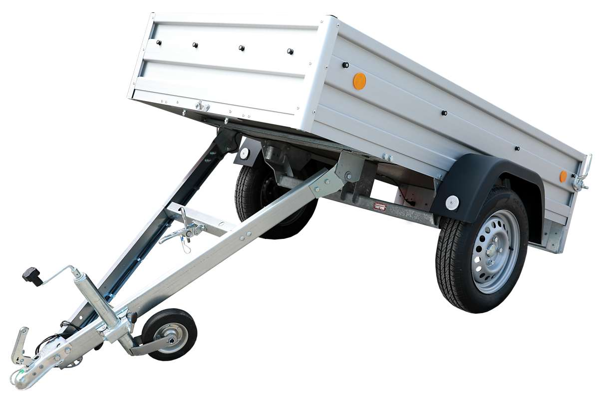 TPV KD-EU2010/75 – Aluminium-Kippanhänger 750 kg – Klappdeichsel & hochkant lagerbar – 203 × 108 cm