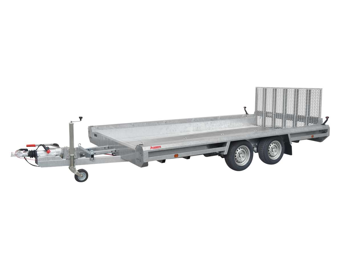Anssems TERRAX-2 3000 – Profi-Minibagger-Anhänger 3000 kg mit 16 Verzurrösen – 394 × 180 cm