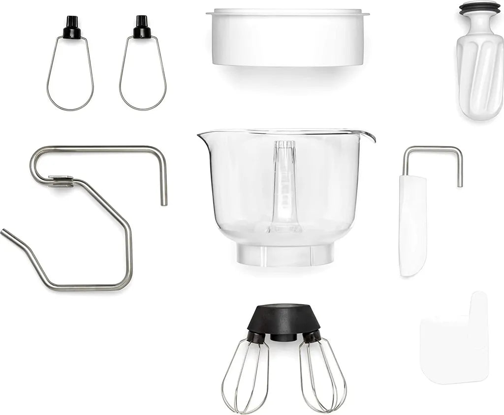 Ankarsrum AKM6230 Küchenmaschine – 1500W, 7L Edelstahl, 5kg Teig, Schwarz/Chrom, Made in Sweden