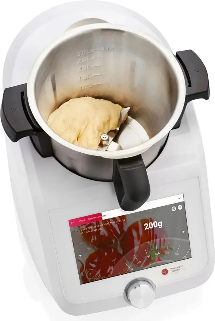 Silvercrest Monsieur Cuisine smart SKMS 1200 A1 – Küchenmaschine 1050W, 8" Touch, WiFi, 600 Rezepte