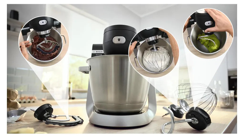 Bosch MUMS6ZS13D Serie 6 Küchenmaschine – 1600W, 5,5L, Smart Sensor, 3D Planetary, Waage