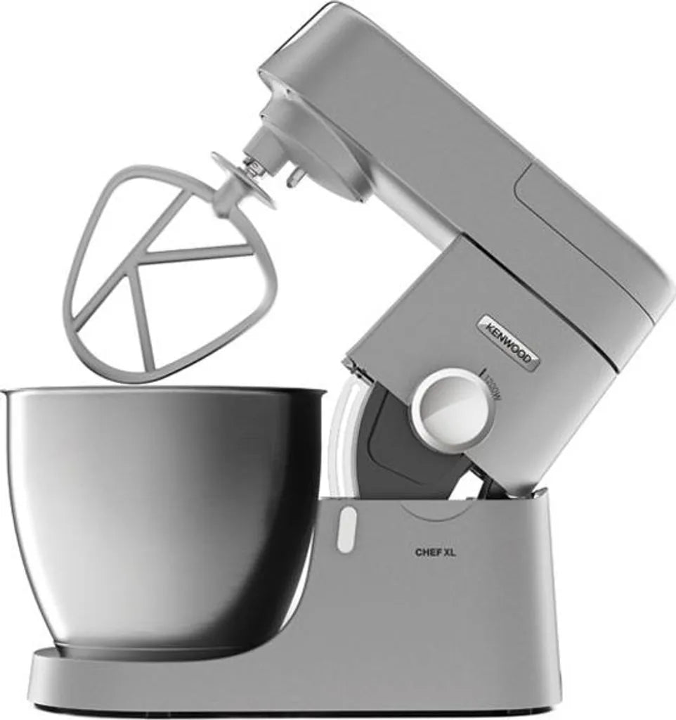 Kenwood Chef XL KVL4100S Küchenmaschine – 1200W, 6,7L Edelstahl, Patisserie-Set, Silber