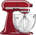 KitchenAid 5KSM156ECA Artisan Küchenmaschine – 4,8L Glas, 300W, 10 Stufen, Apfelrot
