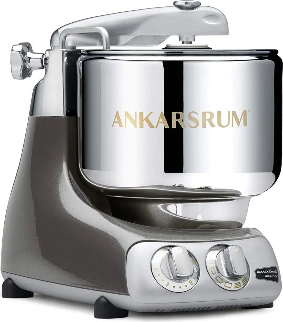 Ankarsrum AKM6230 Küchenmaschine – 1500W, 7L Edelstahl, 5kg Teig, Schwarz/Chrom, Made in Sweden