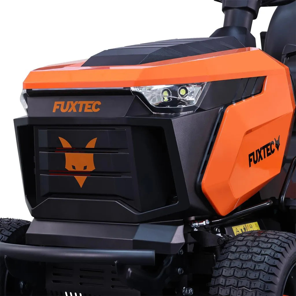FUXTEC FX-RMT84M Rasentraktor – Aufsitzmäher 83cm, 432ccm, 280L Fangkorb, Elektrostart